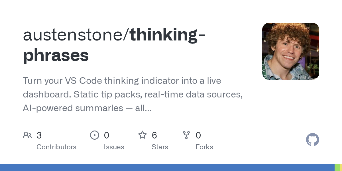 GitHub preview for the Thinking Phrases repository